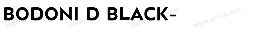 BODONI D BLACK字体转换